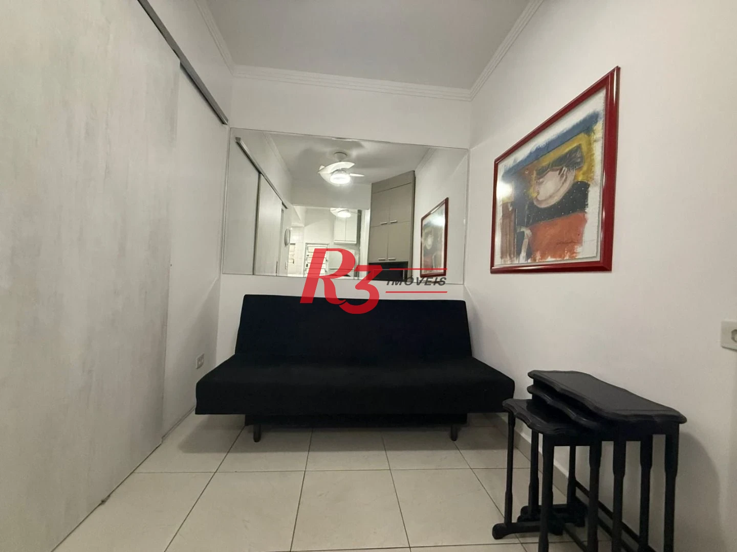 Studio com 1 dormitório para alugar, 27 m² por R$ 3.400,00/mês - Gonzaga - Santos/SP