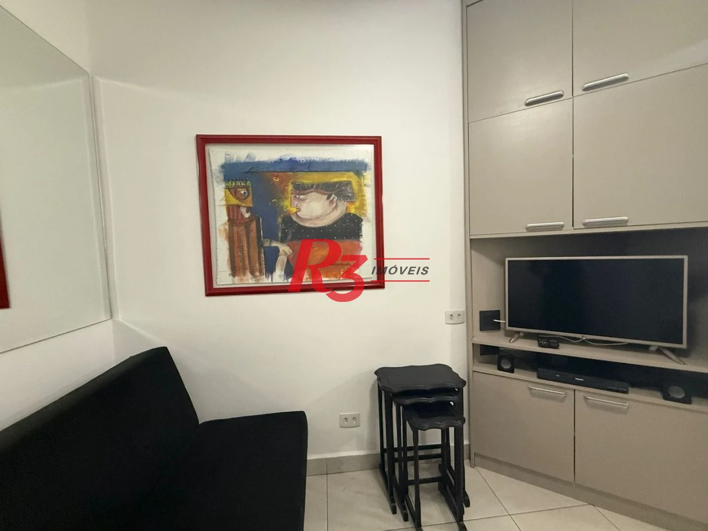 Studio com 1 dormitório para alugar, 27 m² por R$ 3.400,00/mês - Gonzaga - Santos/SP