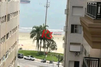 Apartamento com 1 dormitório para alugar, 42 m² por R$ 3.500,00/mês - Aparecida - Santos/SP