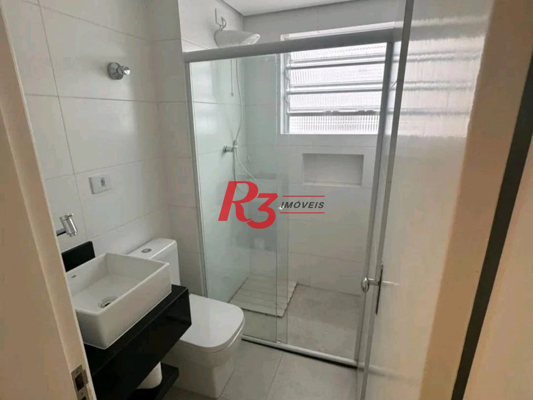 Apartamento com 1 dormitório para alugar, 42 m² por R$ 3.500,00/mês - Aparecida - Santos/SP