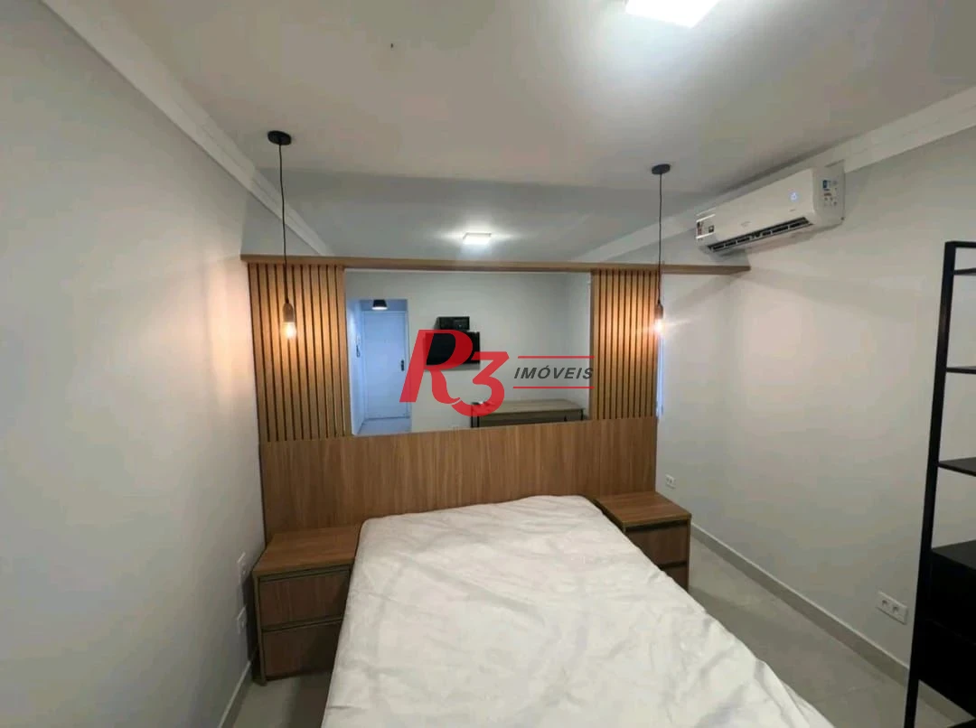 Apartamento com 1 dormitório para alugar, 42 m² por R$ 3.500,00/mês - Aparecida - Santos/SP