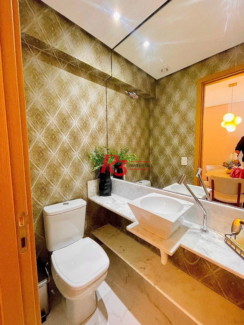 Apartamento com 3 dormitórios para alugar, 100 m² por R$ 22.000,00/mês - Gonzaga - Santos/SP