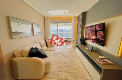 Apartamento para alugar, 100 m² por R$ 22.000,00/mês - Gonzaga - Santos/SP