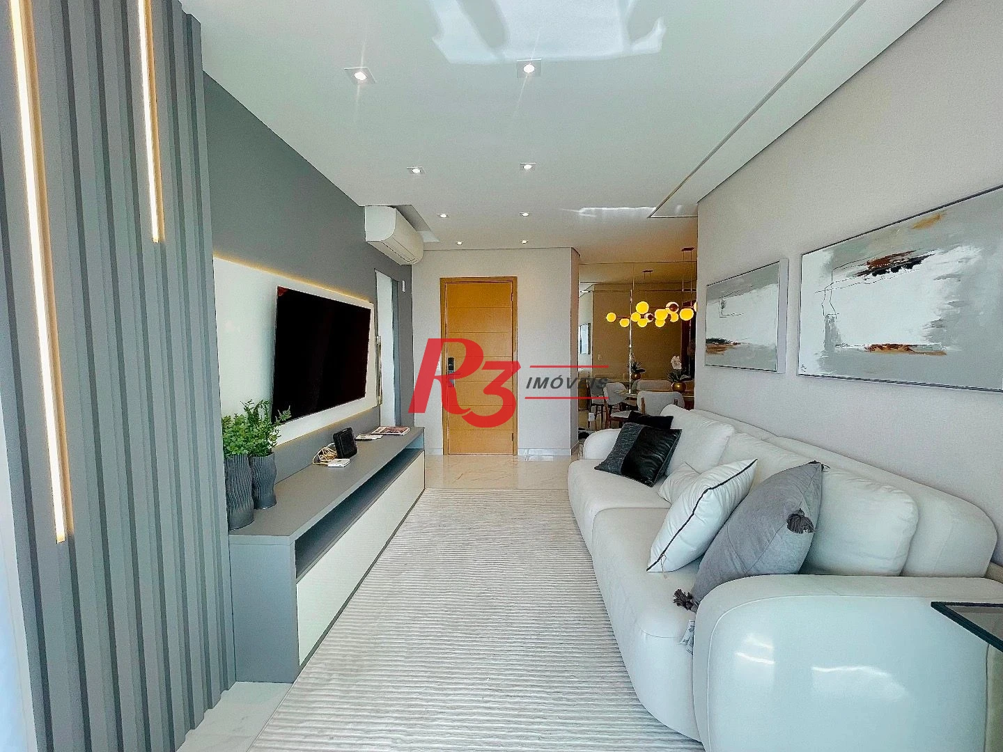 Apartamento com 3 dormitórios para alugar, 100 m² por R$ 22.000,00/mês - Gonzaga - Santos/SP