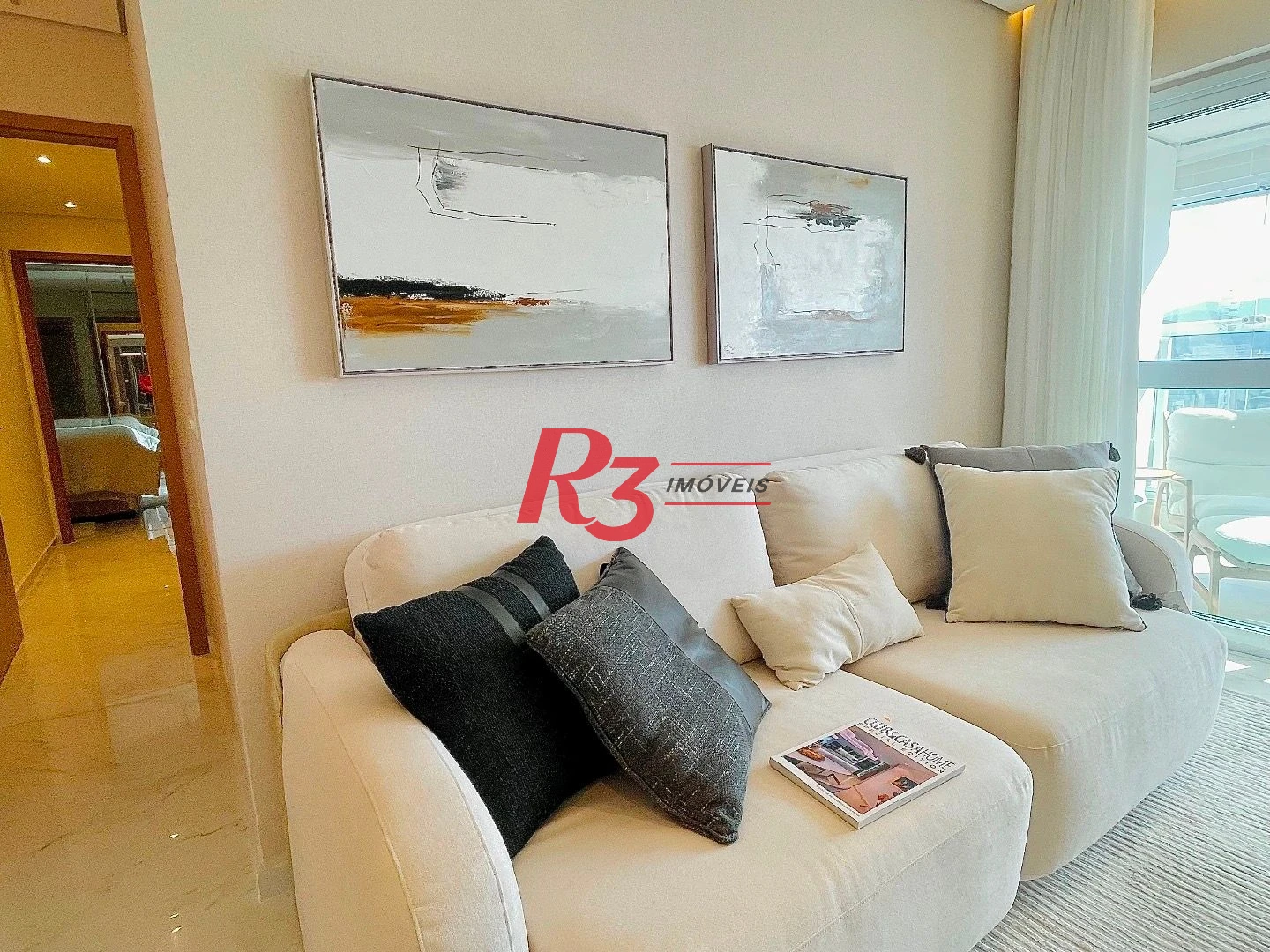 Apartamento com 3 dormitórios para alugar, 100 m² por R$ 22.000,00/mês - Gonzaga - Santos/SP