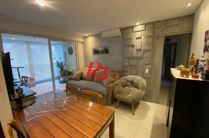 Apartamento com 2 dormitórios à venda, 78 m² por R$ 1.150.000,00 - Gonzaga - Santos/SP