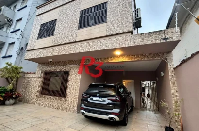 Sobrado com 4 dormitórios à venda, 276 m² por R$ 2.000.000,00 - Boqueirão - Santos/SP