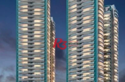 Apartamento com 3 suítes (novo) à venda, 163 m² por R$ 3.900.000,00 - Ponta da Praia - Santos/SP