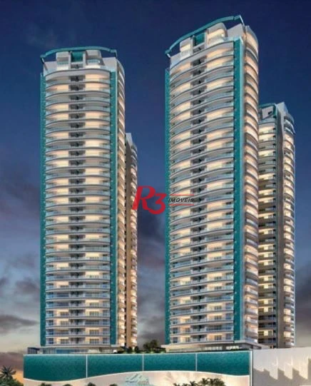Apartamento com 3 suítes (novo) à venda, 163 m² por R$ 3.900.000,00 - Ponta da Praia - Santos/SP