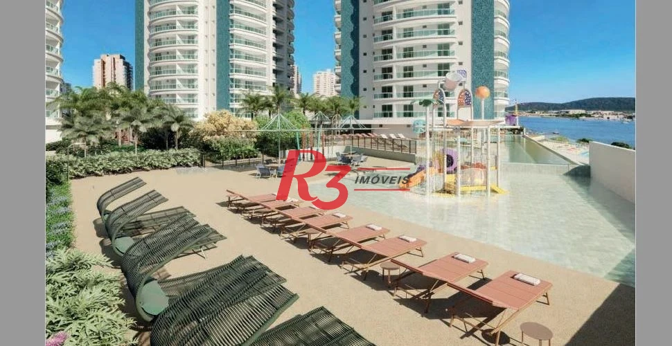 Apartamento com 3 suítes (novo) à venda, 163 m² por R$ 3.900.000,00 - Ponta da Praia - Santos/SP