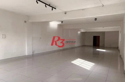 Salão para alugar, 232 m² por R$ 5.500,00/mês - Encruzilhada - Santos/SP