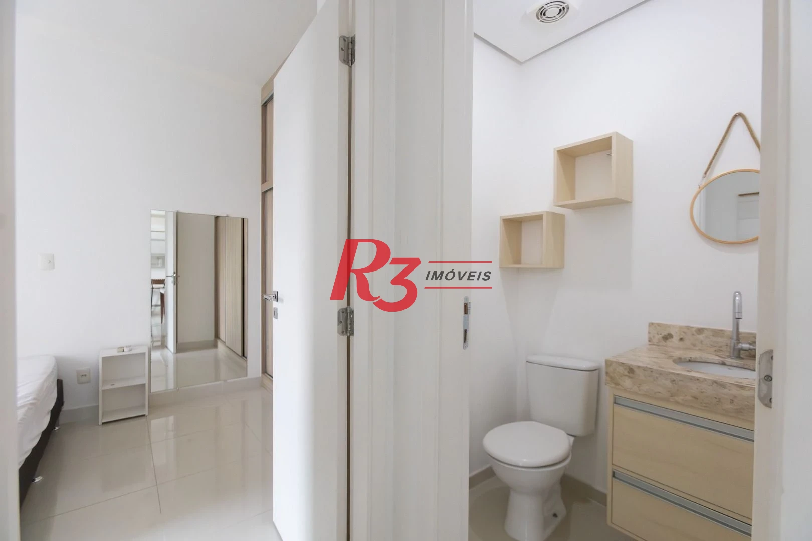 Apartamento com 1 dormitório para alugar, 51 m² por R$ 4.200,01/mês - José Menino - Santos/SP
