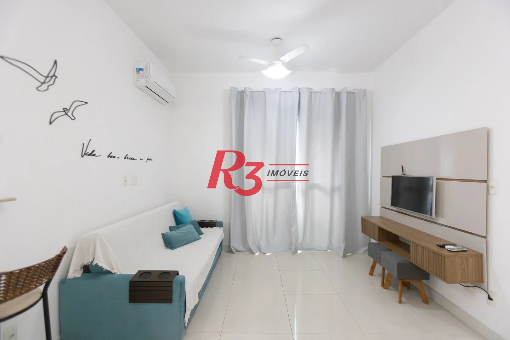 Apartamento com 1 dormitório para alugar, 51 m² por R$ 4.200,01/mês - José Menino - Santos/SP