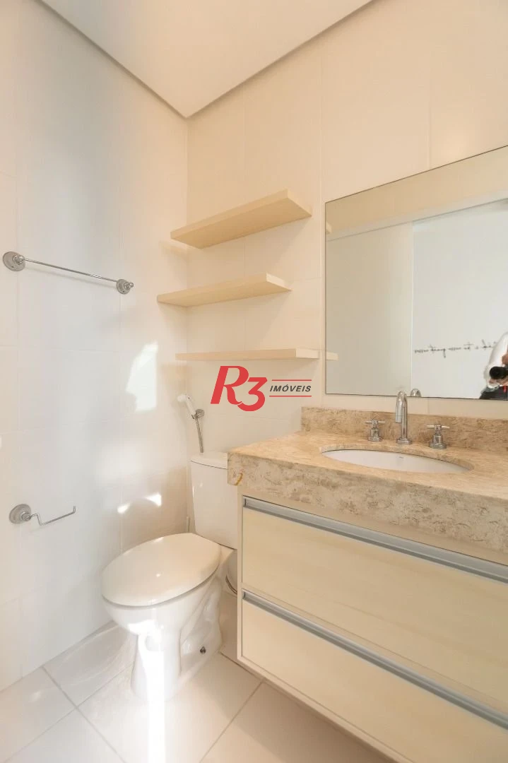 Apartamento com 1 dormitório para alugar, 51 m² por R$ 4.200,01/mês - José Menino - Santos/SP