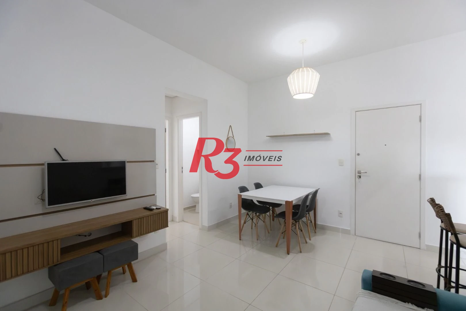 Apartamento com 1 dormitório para alugar, 51 m² por R$ 4.200,01/mês - José Menino - Santos/SP