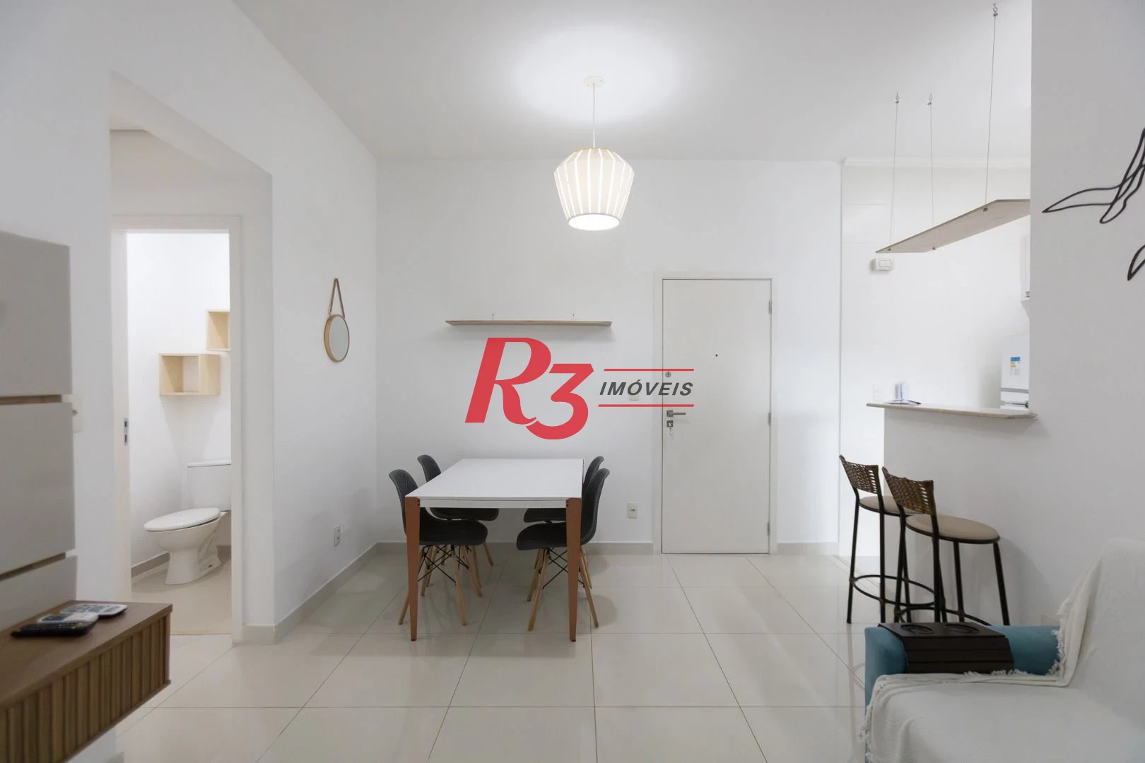 Apartamento com 1 dormitório para alugar, 51 m² por R$ 4.200,01/mês - José Menino - Santos/SP