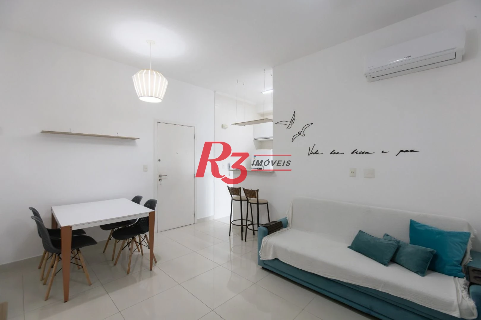 Apartamento com 1 dormitório para alugar, 51 m² por R$ 4.200,01/mês - José Menino - Santos/SP