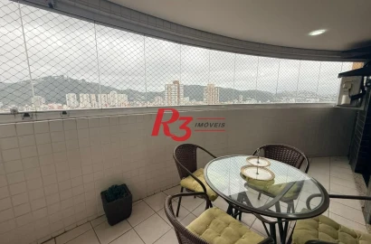Apartamento com 3 dormitórios à venda, 122 m² por R$ 1.200.000,00 - Pompéia - Santos/SP
