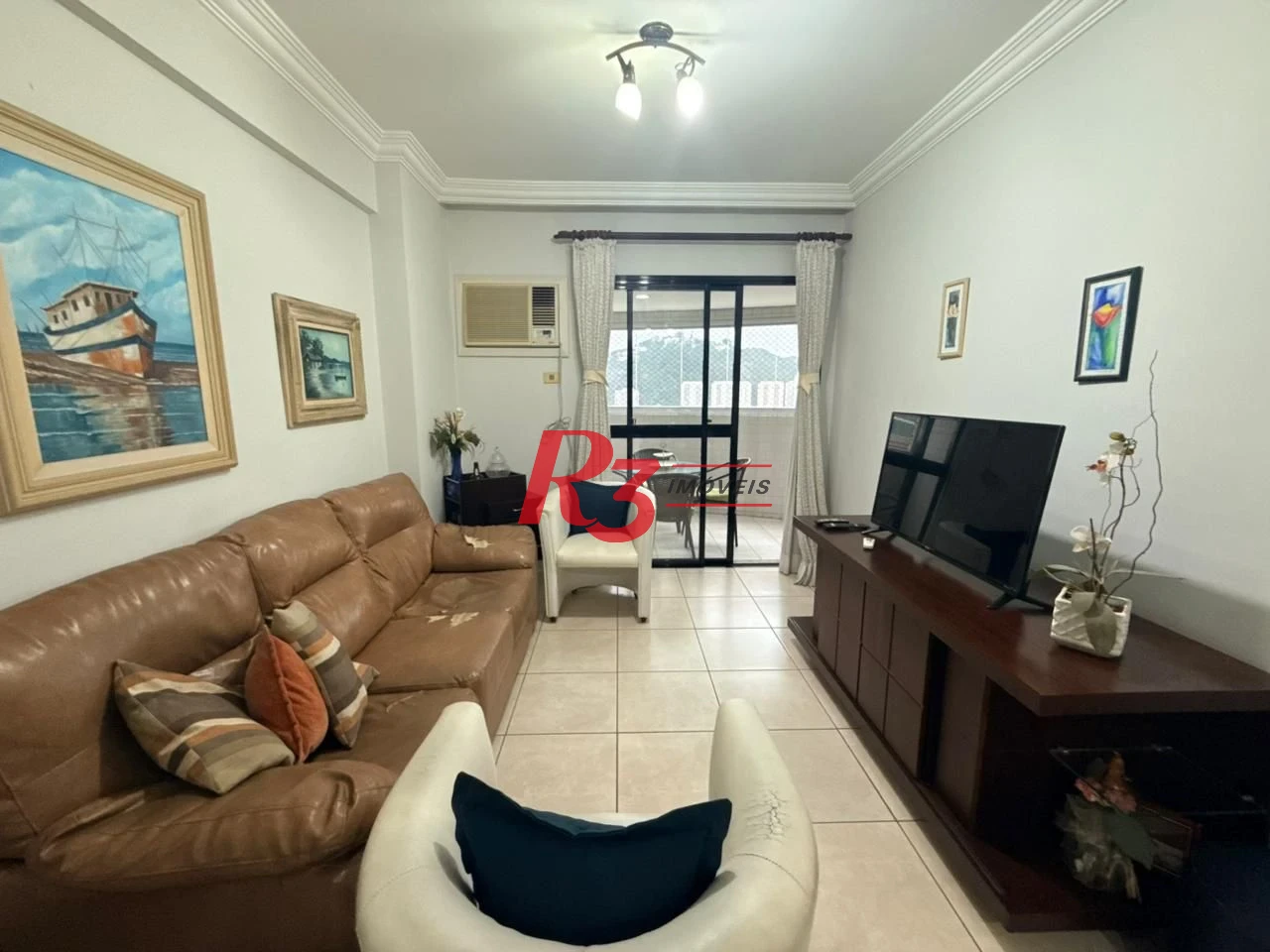 Apartamento com 3 dormitórios à venda, 122 m² por R$ 1.200.000,00 - Pompéia - Santos/SP