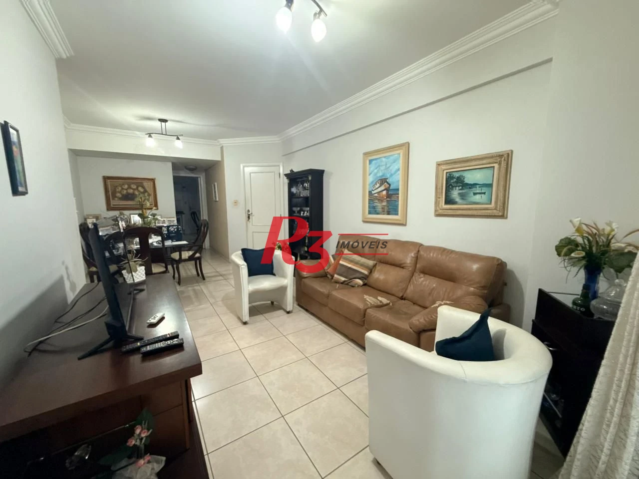 Apartamento com 3 dormitórios à venda, 122 m² por R$ 1.200.000,00 - Pompéia - Santos/SP