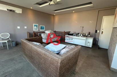 Cobertura com 3 dormitórios à venda, 275 m² por R$ 1.600.000,00 - Embaré - Santos/SP