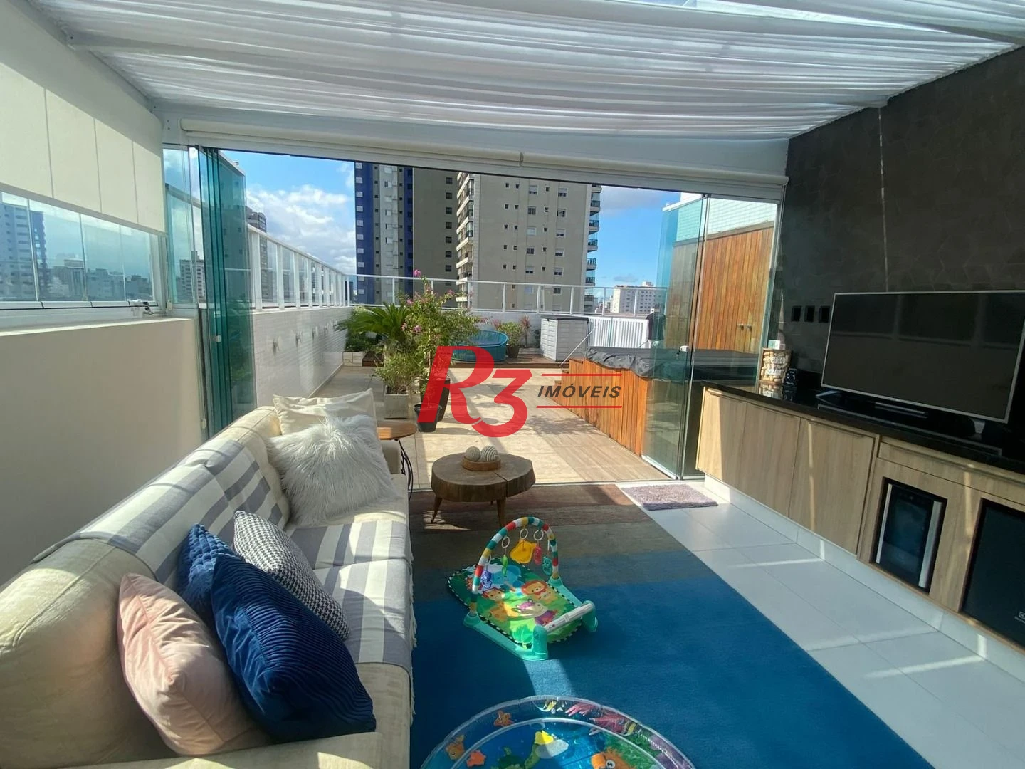 Apartamento Garden com 2 dormitórios à venda, 270 m² por R$ 2.600.000,00 - Embaré - Santos/SP