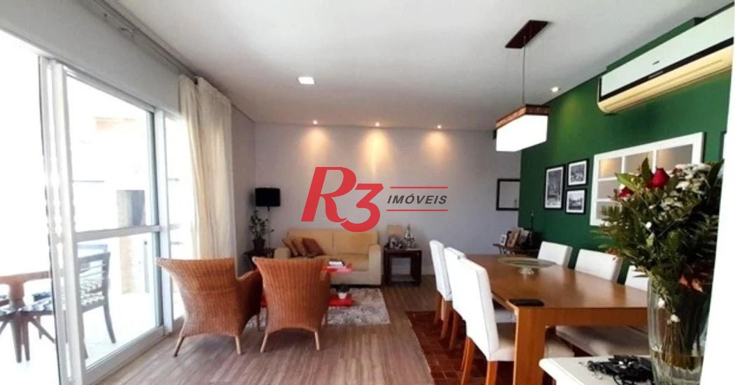 Cobertura com 3 dormitórios à venda, 189 m² por R$ 2.100.000,00 - Ponta da Praia - Santos/SP