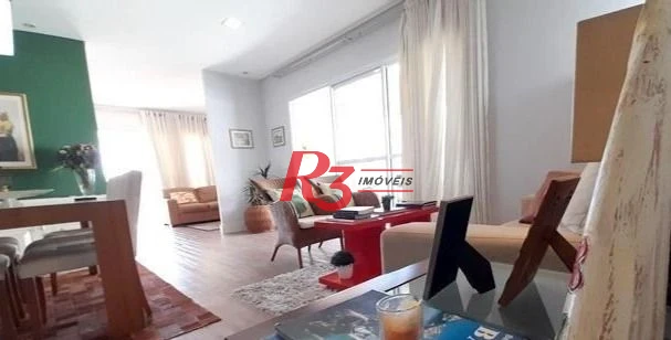 Cobertura com 3 dormitórios à venda, 189 m² por R$ 2.100.000,00 - Ponta da Praia - Santos/SP