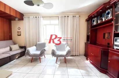 Apartamento com 3 dormitórios à venda, 120 m² por R$ 605.000,00 - Marapé - Santos/SP