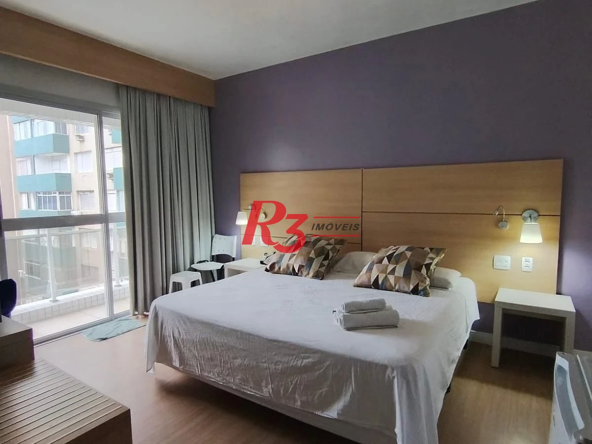 Flat com 1 dormitório à venda, 31 m² por R$ 360.000,00 - Gonzaga - Santos/SP