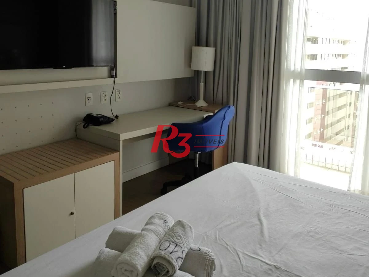 Flat com 1 dormitório à venda, 31 m² por R$ 360.000,00 - Gonzaga - Santos/SP