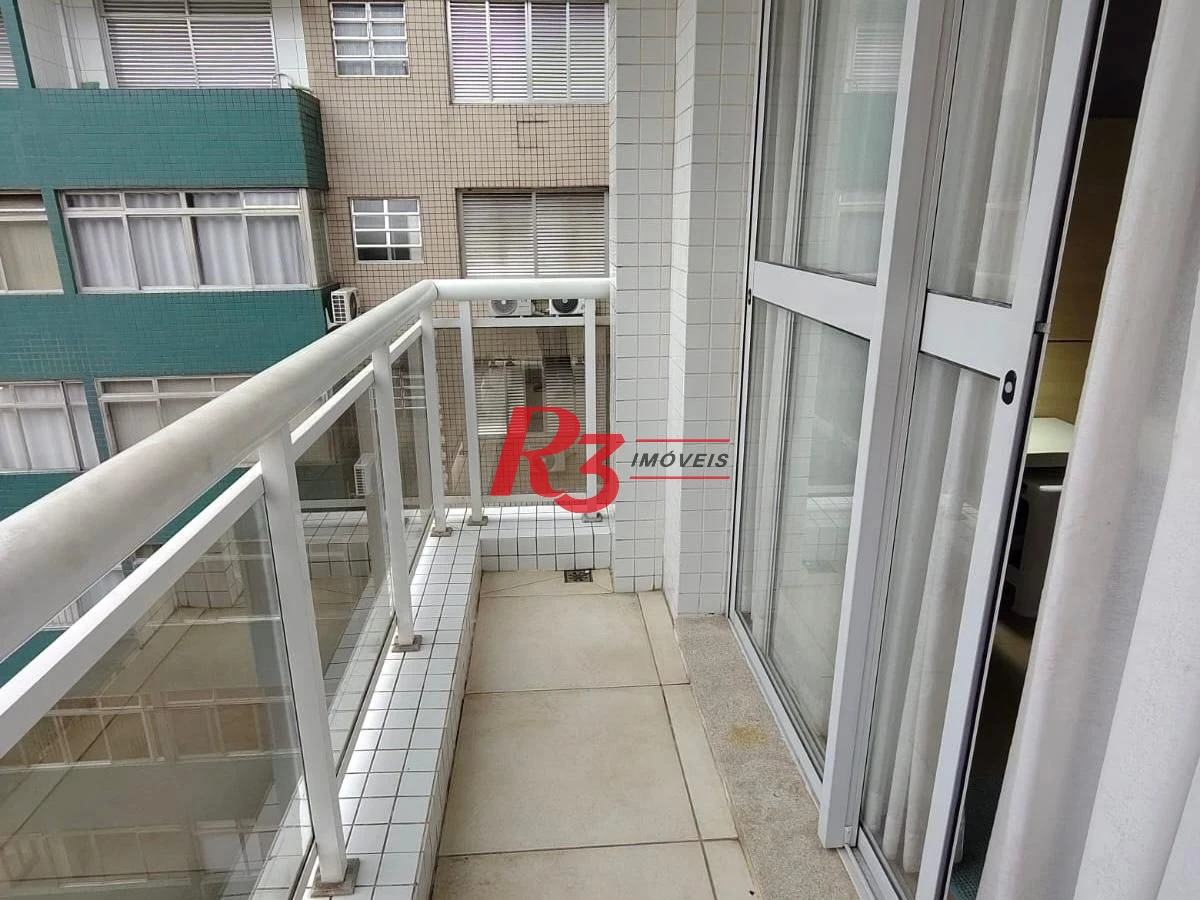 Flat com 1 dormitório à venda, 31 m² por R$ 360.000,00 - Gonzaga - Santos/SP