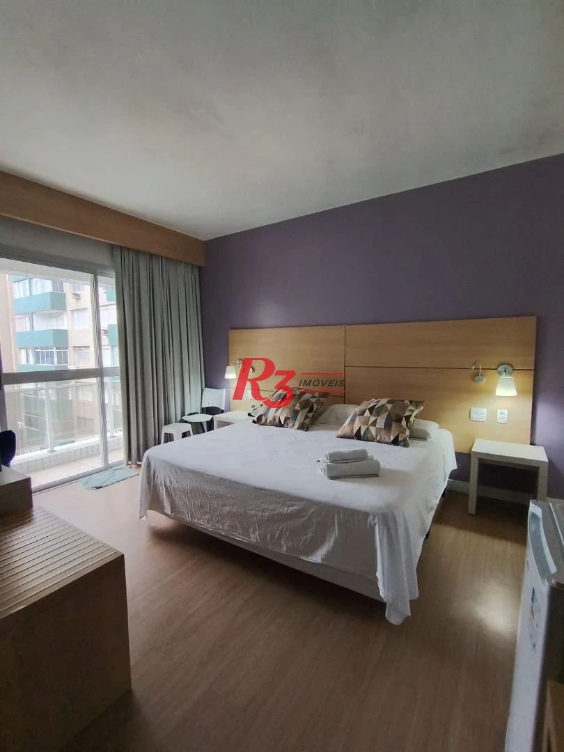 Flat com 1 dormitório à venda, 31 m² por R$ 360.000,00 - Gonzaga - Santos/SP