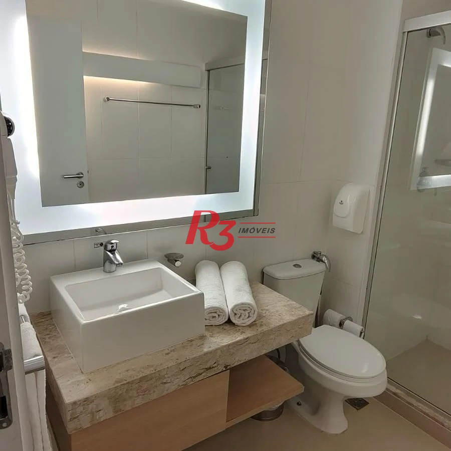 Flat com 1 dormitório à venda, 31 m² por R$ 360.000,00 - Gonzaga - Santos/SP