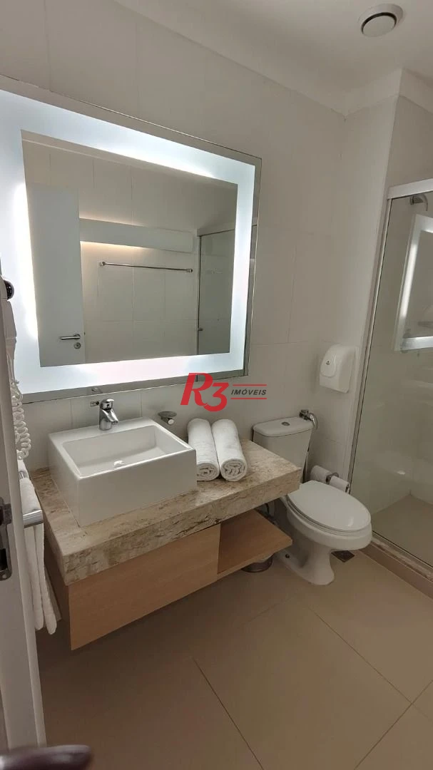 Flat com 1 dormitório à venda, 31 m² por R$ 360.000,00 - Gonzaga - Santos/SP