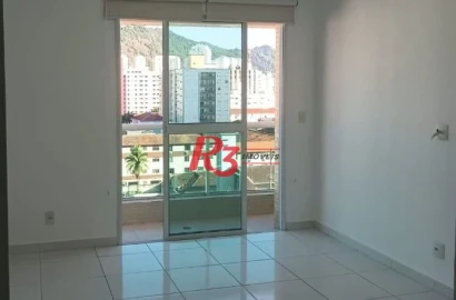 Apartamento com 1 dormitório para alugar, 51 m² por R$ 3.900,00/mês - José Menino - Santos/SP