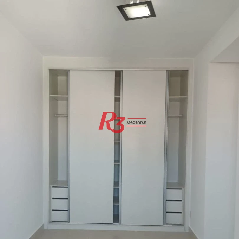 Apartamento com 1 dormitório para alugar, 51 m² por R$ 3.900,00/mês - José Menino - Santos/SP