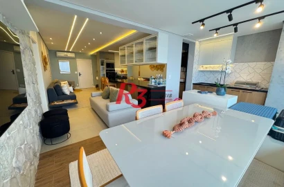 Apartamento à venda, 120 m² por R$ 1.850.000,00 - Aparecida - Santos/SP
