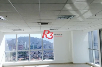 Sala à venda, 160 m² por R$ 1.800.000,00 - Gonzaga - Santos/SP