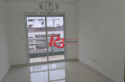 Apartamento com 2 dormitórios para alugar, 81 m² por R$ 5.300,00/mês - Boqueirão - Santos/SP