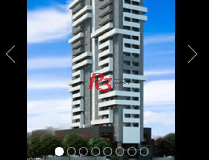 Apartamento com 2 dormitórios para alugar, 86 m² por R$ 6.000,00/mês - Gonzaga - Santos/SP