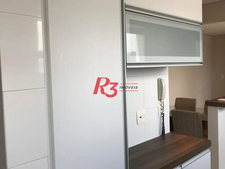 Apartamento com 2 dormitórios para alugar, 86 m² por R$ 6.000,00/mês - Gonzaga - Santos/SP