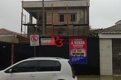 Casa com 3 dormitórios à venda, 100 m² por R$ 700.000,00 - Estuário - Santos/SP