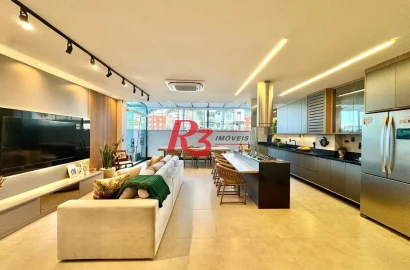 Apartamento Garden com 2 dormitórios à venda, 142 m² por R$ 1.600.000,00 - Marapé - Santos/SP