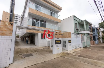 Village com 3 dormitórios à venda, 122 m² por R$ 780.000,00 - Aparecida - Santos/SP