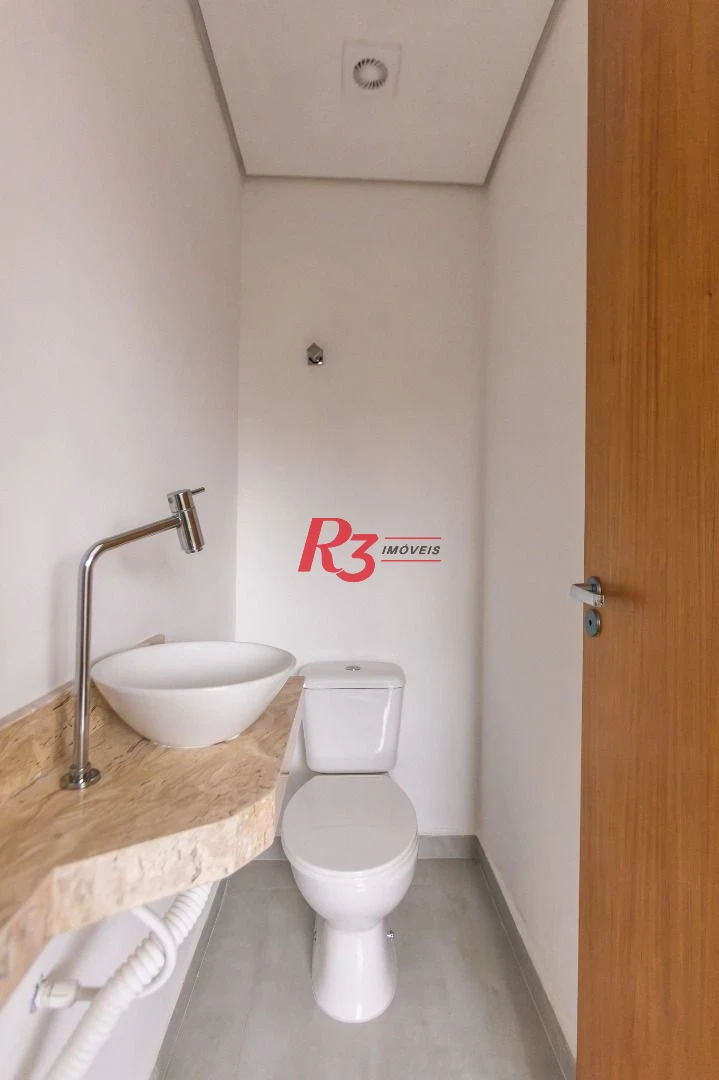 Village com 3 dormitórios à venda, 122 m² por R$ 780.000,00 - Aparecida - Santos/SP