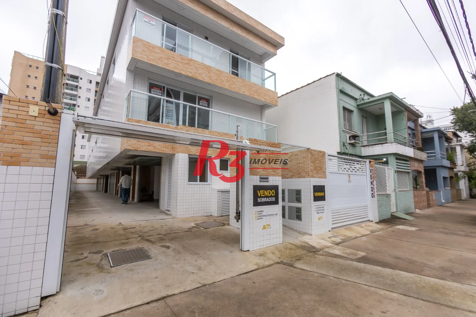 Village com 3 dormitórios à venda, 122 m² por R$ 780.000,00 - Aparecida - Santos/SP
