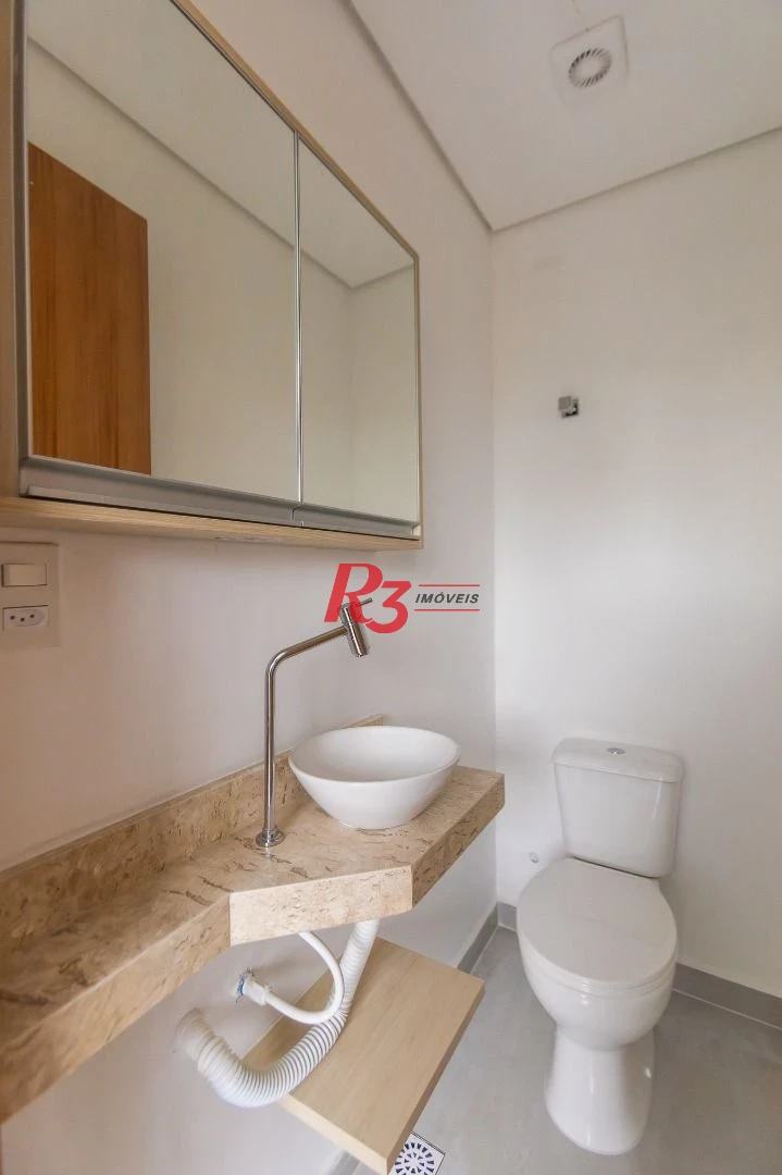 Village com 3 dormitórios à venda, 122 m² por R$ 820.000,00 - Aparecida - Santos/SP