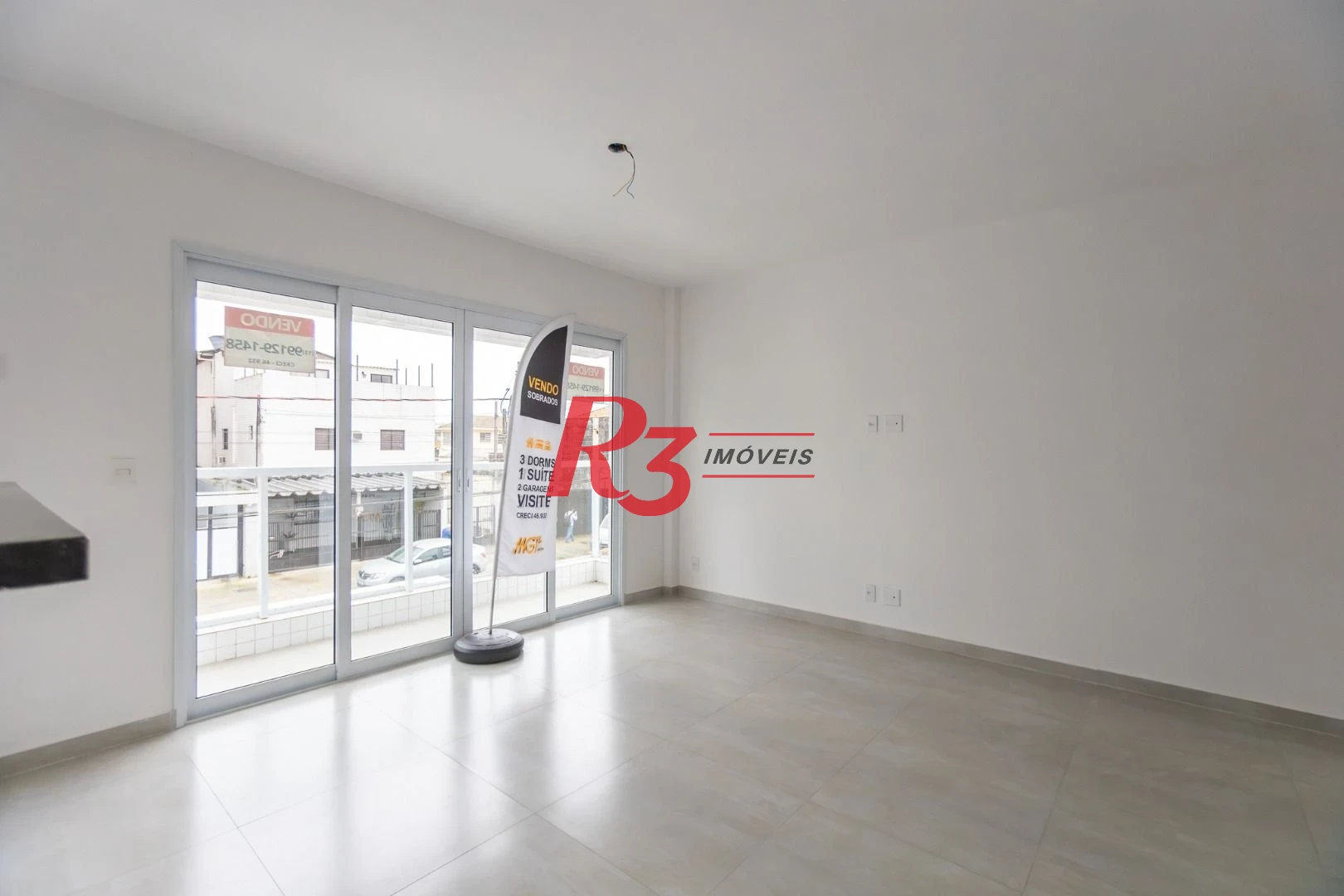 Village com 3 dormitórios à venda, 122 m² por R$ 900.000,00 - Aparecida - Santos/SP