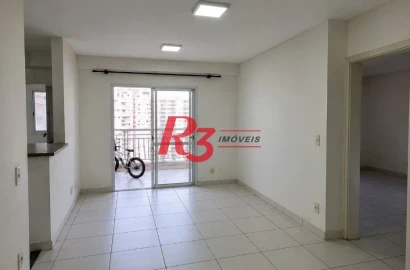 Apartamento com 2 dormitórios para alugar, 64 m² por R$ 4.970,00/mês - Marapé - Santos/SP